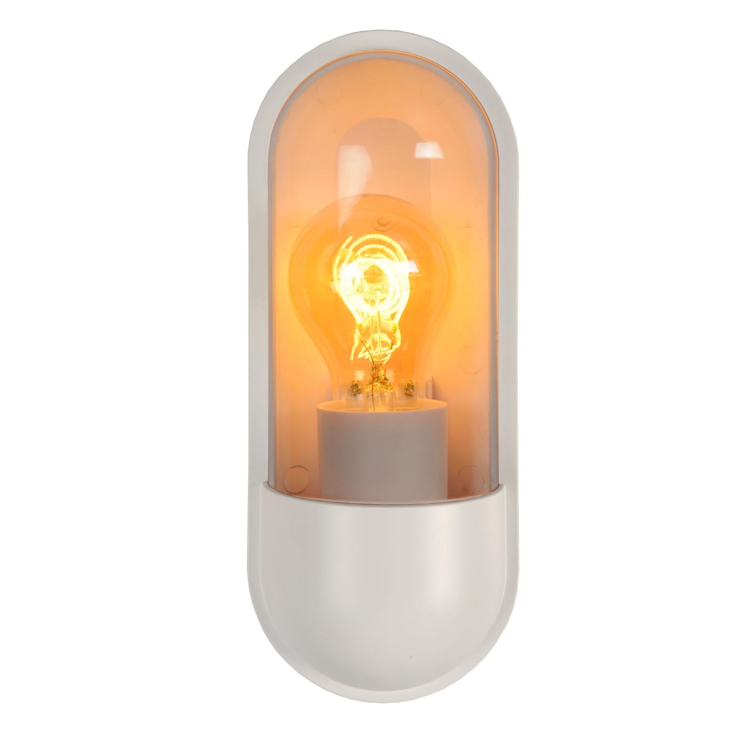 CAPSULE - Wandlamp Binnen/Buiten - 1xE27 - IP54 - Wit
