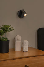 TONI - Oplaadbare Wandspot / Wandlamp - Accu/Batterij - Ø 8,1 cm - LED Dimb. - CCT - 1x2W 2700K/4000K - Magnetisch - Grijs ijzer