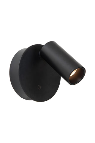 TONI - Oplaadbare Wandspot / Wandlamp - Accu/Batterij - Ø 8,1 cm - LED Dimb. - CCT - 1x2W 2700K/4000K - Magnetisch - Zwart