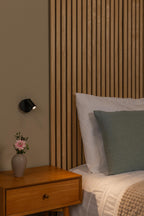 TONI - Oplaadbare Wandspot / Wandlamp - Accu/Batterij - Ø 8,1 cm - LED Dimb. - CCT - 1x2W 2700K/4000K - Magnetisch - Zwart