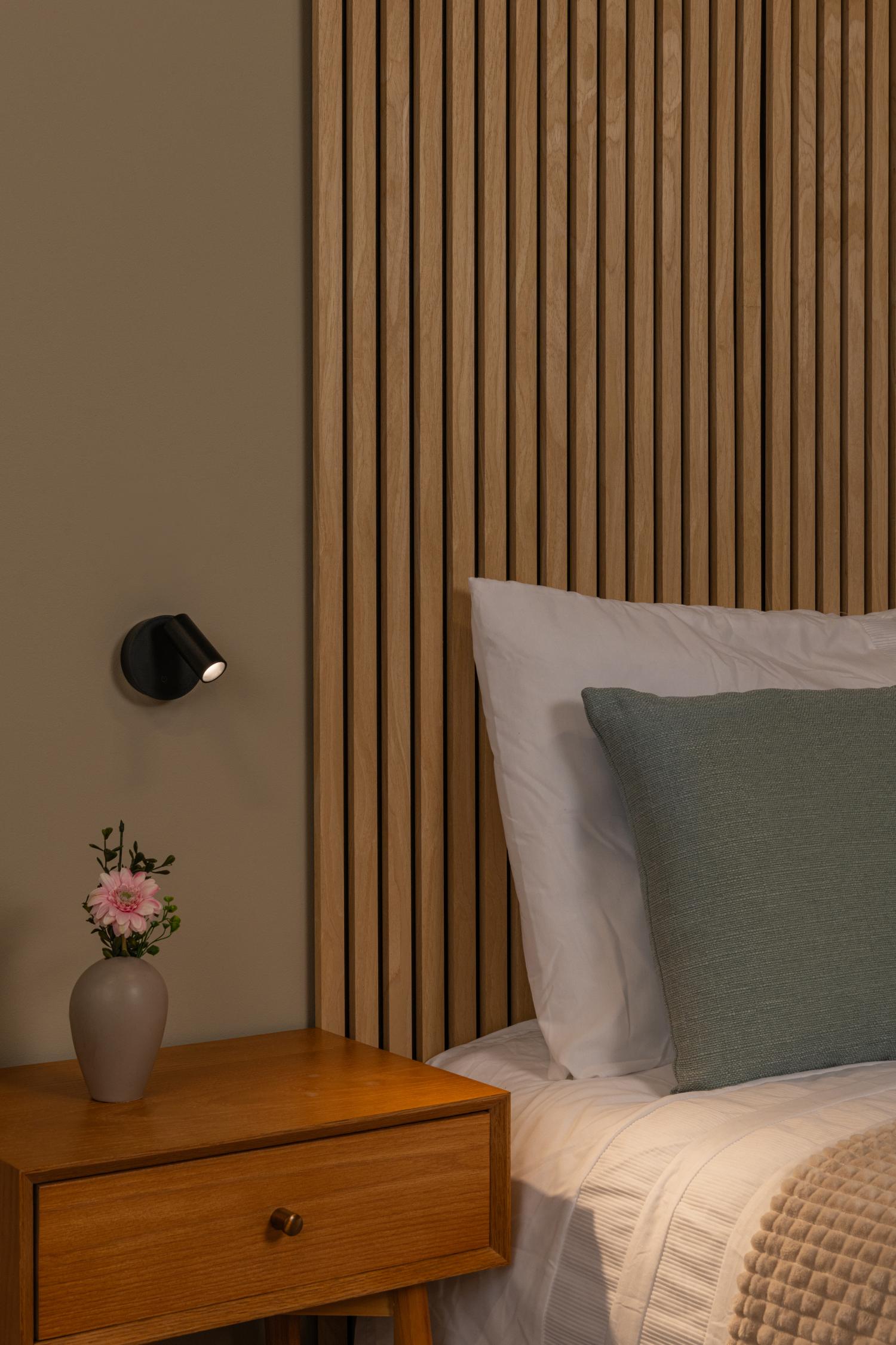 TONI - Oplaadbare Wandspot / Wandlamp - Accu/Batterij - Ø 8,1 cm - LED Dimb. - CCT - 1x2W 2700K/4000K - Magnetisch - Zwart