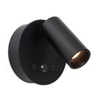 TONI - Oplaadbare Wandspot / Wandlamp - Accu/Batterij - Ø 8,1 cm - LED Dimb. - CCT - 1x2W 2700K/4000K - Bewegingssensor (uitschakelbaar) - Magnetisch - Zwart