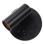 TONI - Oplaadbare Wandspot / Wandlamp - Accu/Batterij - Ø 8,1 cm - LED Dimb. - CCT - 1x2W 2700K/4000K - Bewegingssensor (uitschakelbaar) - Magnetisch - Zwart