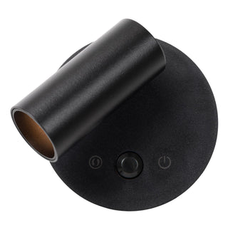 TONI - Oplaadbare Wandspot / Wandlamp - Accu/Batterij - Ø 8,1 cm - LED Dimb. - CCT - 1x2W 2700K/4000K - Bewegingssensor (uitschakelbaar) - Magnetisch - Zwart