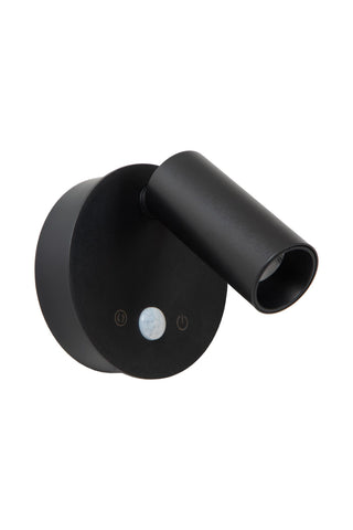 TONI - Oplaadbare Wandspot / Wandlamp - Accu/Batterij - Ø 8,1 cm - LED Dimb. - CCT - 1x2W 2700K/4000K - Bewegingssensor (uitschakelbaar) - Magnetisch - Zwart