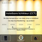 TONI - Spot mural / Applique murale rechargeable - Batterie/Pile - Ø 8,1 cm - LED Var. - CCT - 1x2W 2700K/4000K - Détecteur de mouvement (désactivable) - Magnétique - Café