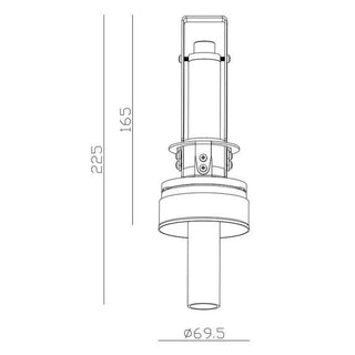 Sleekfit Pipe Spot de plafond encastré