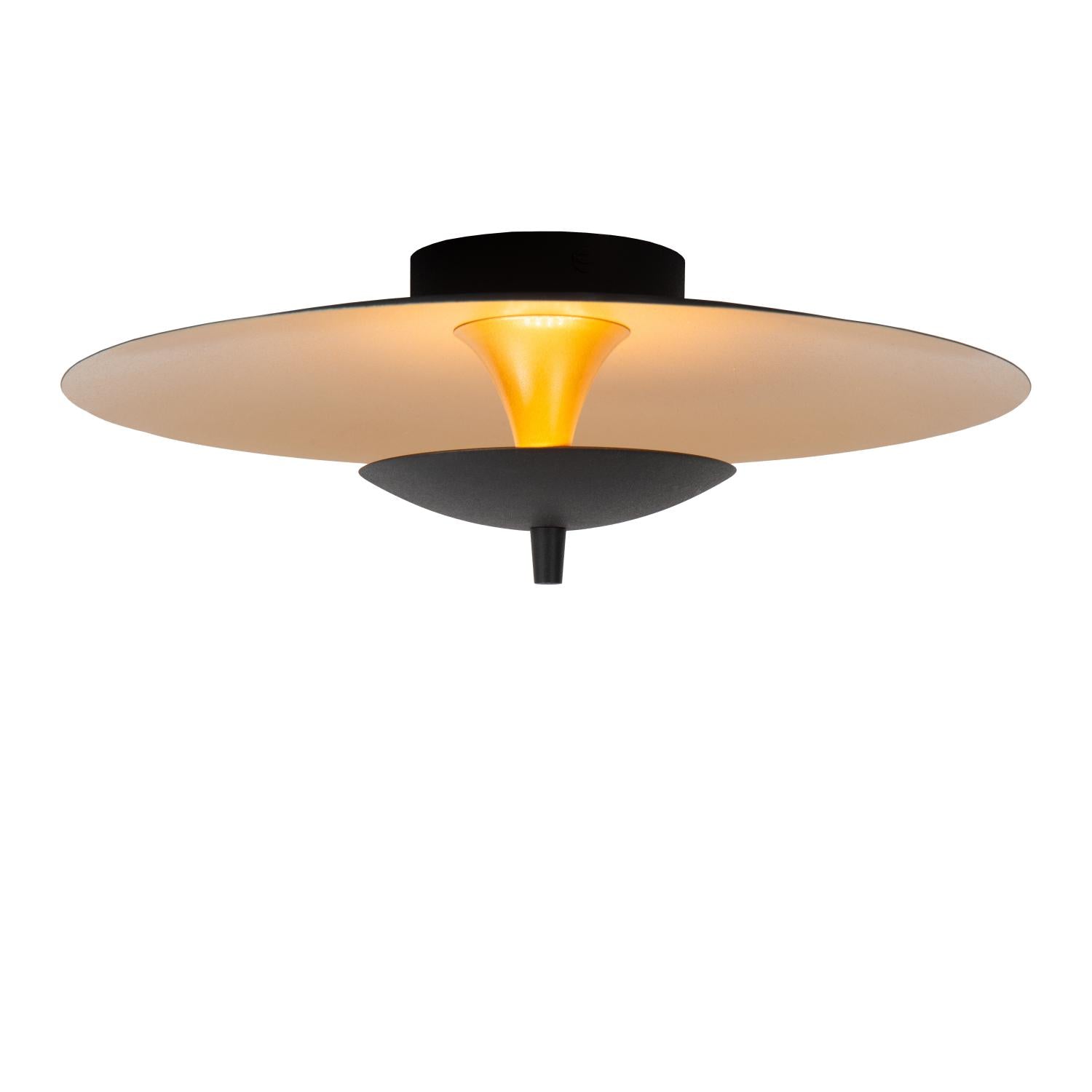 VULCAN - Plafonnière - Ø 35 cm - LED Dimb. - 1x9W 3000K - Zwart