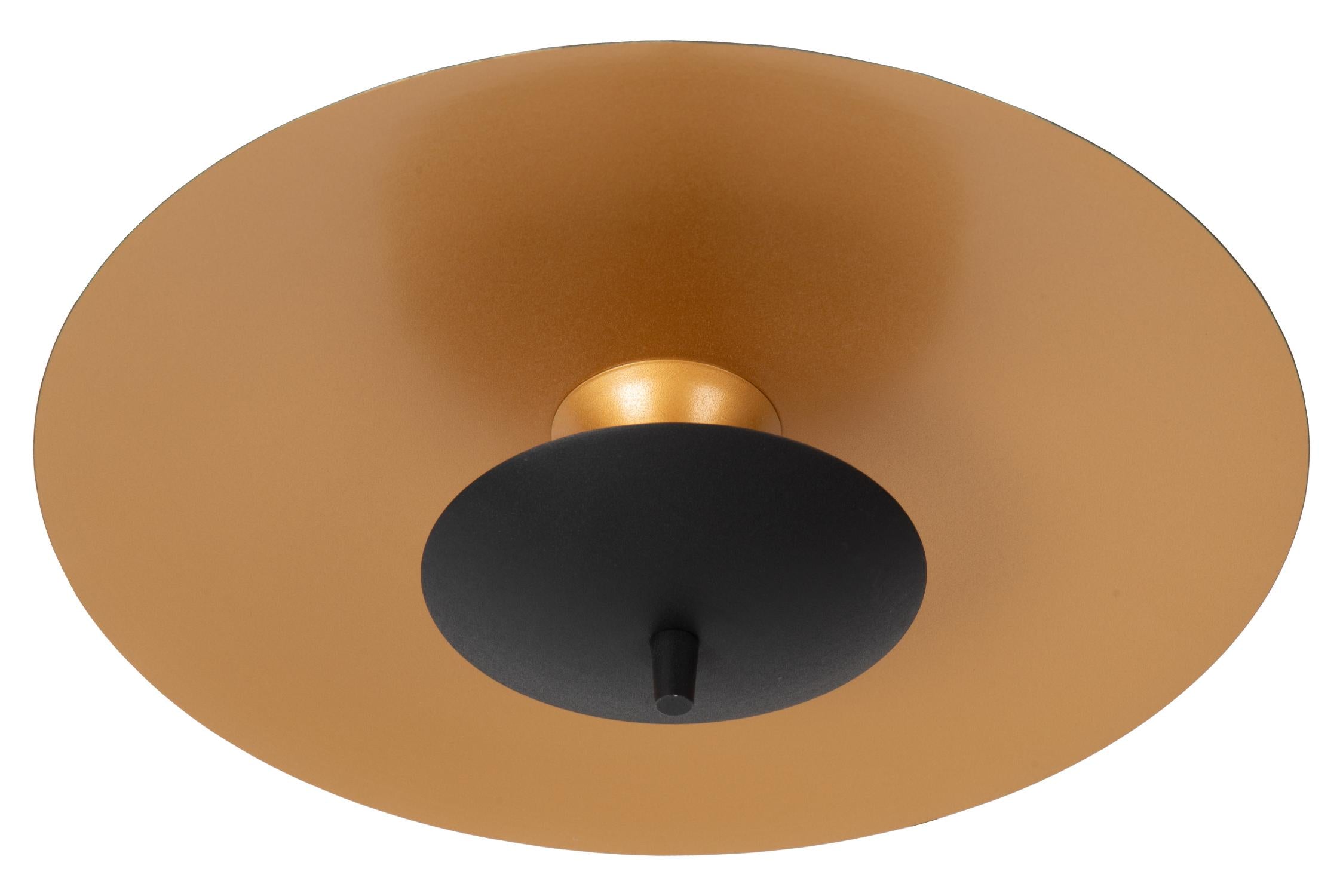 VULCAN - Plafonnière - Ø 35 cm - LED Dimb. - 1x9W 3000K - Zwart
