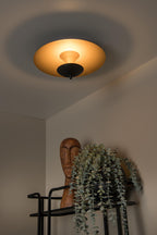 VULCAN - Plafonnière - Ø 35 cm - LED Dimb. - 1x9W 3000K - Zwart