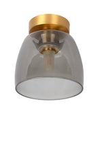 TYLER - Plafonnier Salle de bain - Ø 16,1 cm - 1xG9 - IP44 - Or mat / Laiton