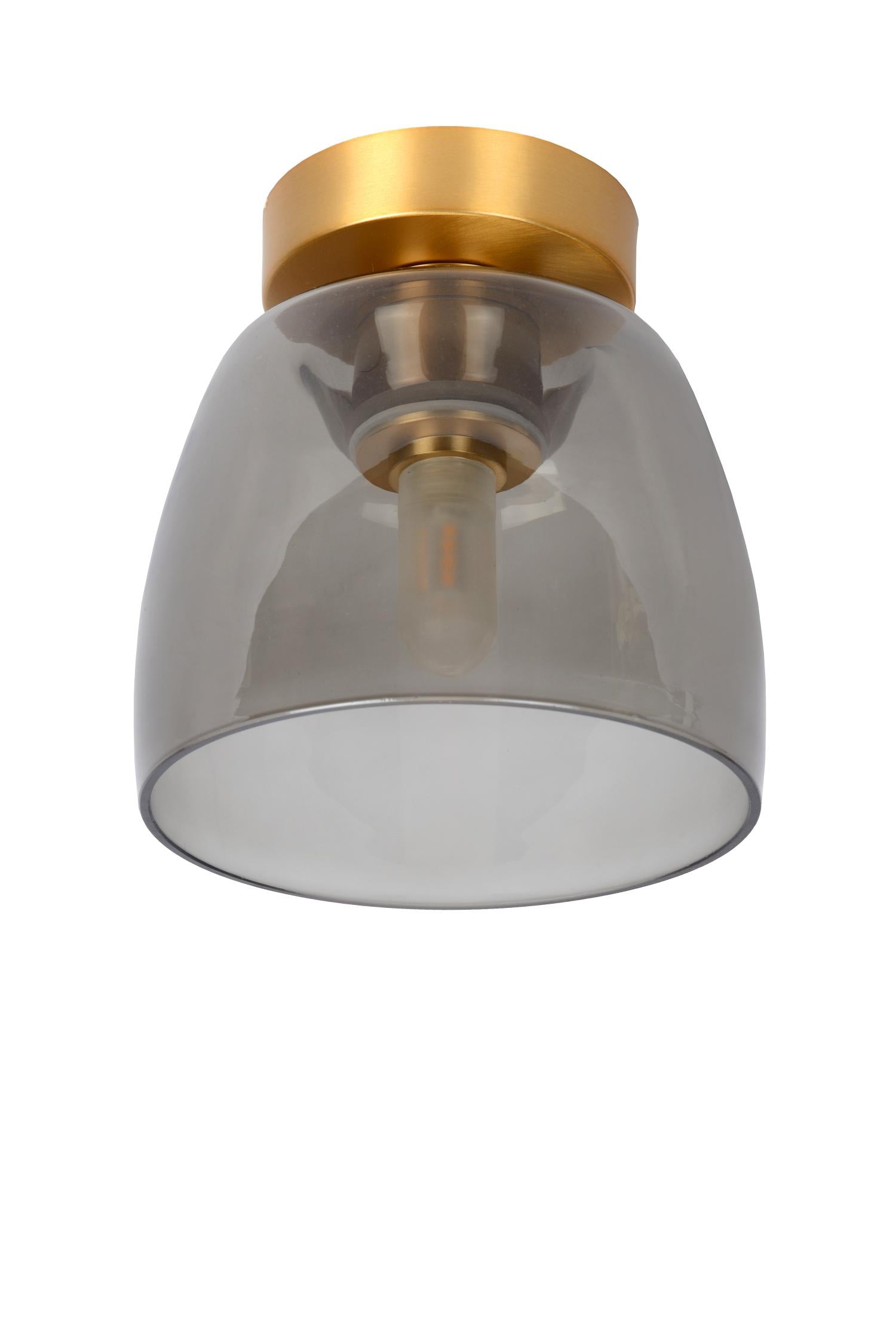 TYLER - Plafonnier Salle de bain - Ø 16,1 cm - 1xG9 - IP44 - Or mat / Laiton