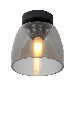 TYLER - Plafonnière Badkamer - Ø 16,1 cm - 1xG9 - IP44 - Zwart