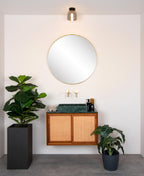 TYLER - Plafonnière Badkamer - Ø 16,1 cm - 1xG9 - IP44 - Zwart