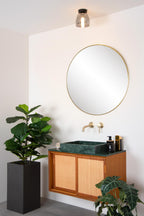 TYLER - Plafonnière Badkamer - Ø 16,1 cm - 1xG9 - IP44 - Zwart
