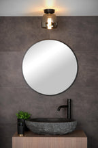 TYLER - Plafonnière Badkamer - Ø 16,1 cm - 1xG9 - IP44 - Zwart