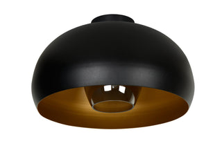 SHARAN - Plafonnière - Ø 38 cm - 1xE27 - Zwart