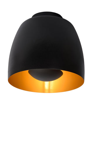 NOLAN - Plafonnier - Ø 24 cm - 1xE27 - Noir