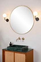 BEREND - Applique murale Salle de bain - 1xG9 - IP44 - Noir
