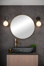 BEREND - Applique murale Salle de bain - 1xG9 - IP44 - Noir