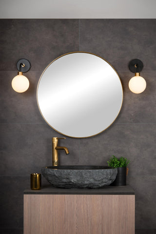 BEREND - Applique murale Salle de bain - 1xG9 - IP44 - Noir