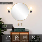 BEREND - Applique murale Salle de bain - 1xG9 - IP44 - Noir
