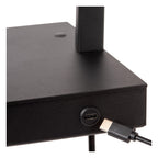 GREGORY - Bedlamp / Wandlamp - 1xE27 - Met USB oplaadpunt - Zwart