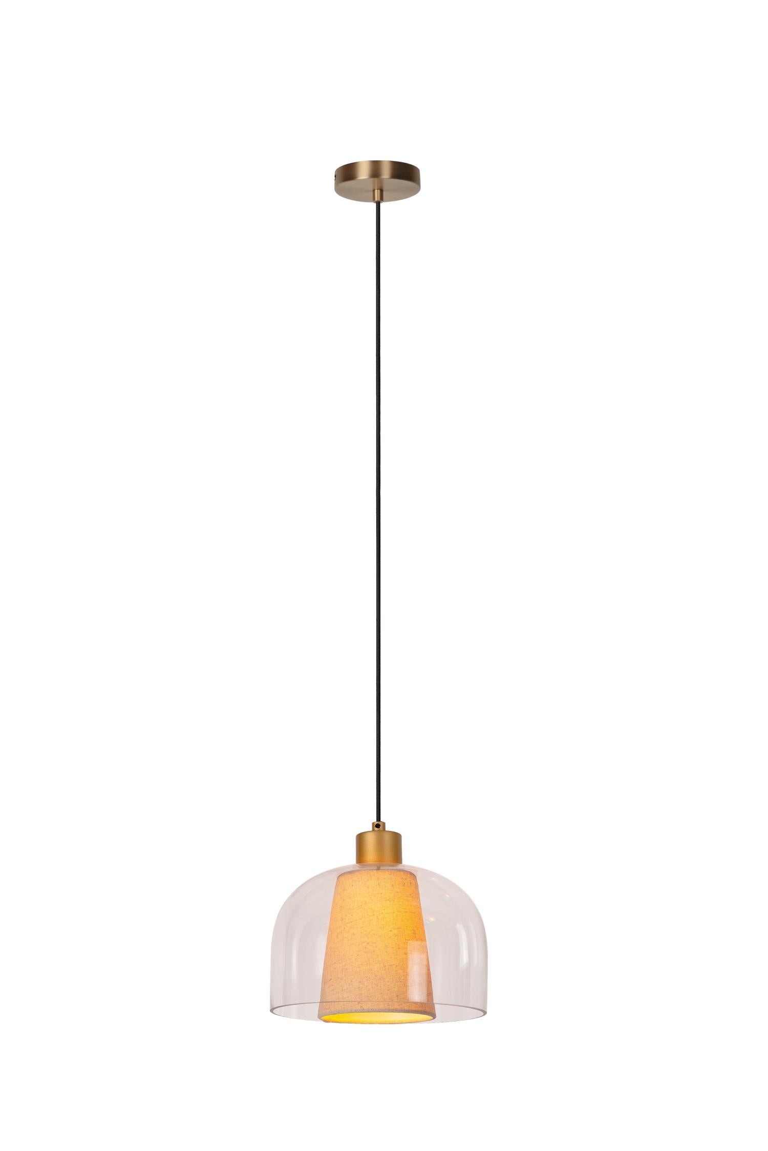 GUNHILD - Suspension - Ø 24 cm - 1xE27 - Transparent