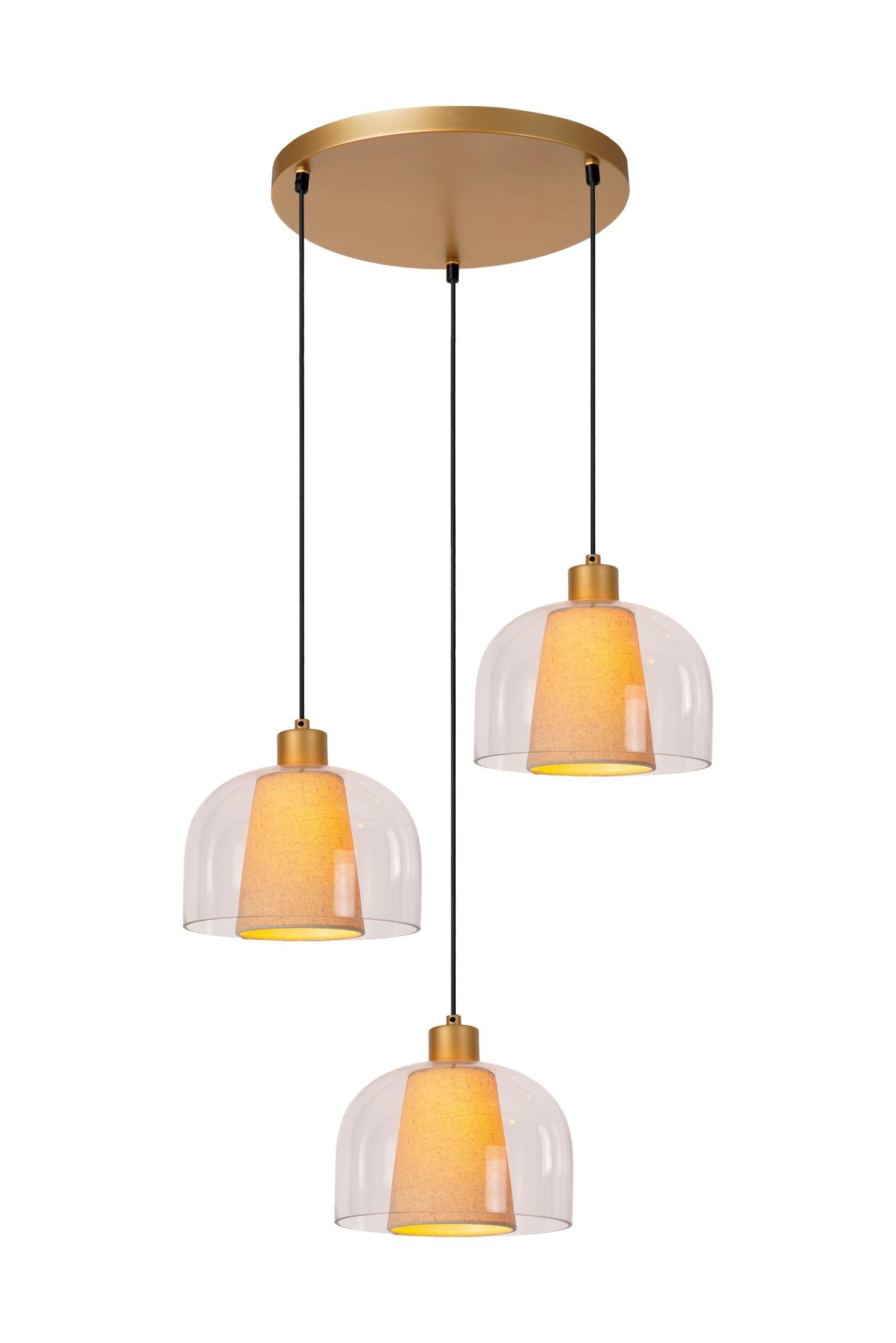GUNHILD - Suspension - 3xE27 - Transparent