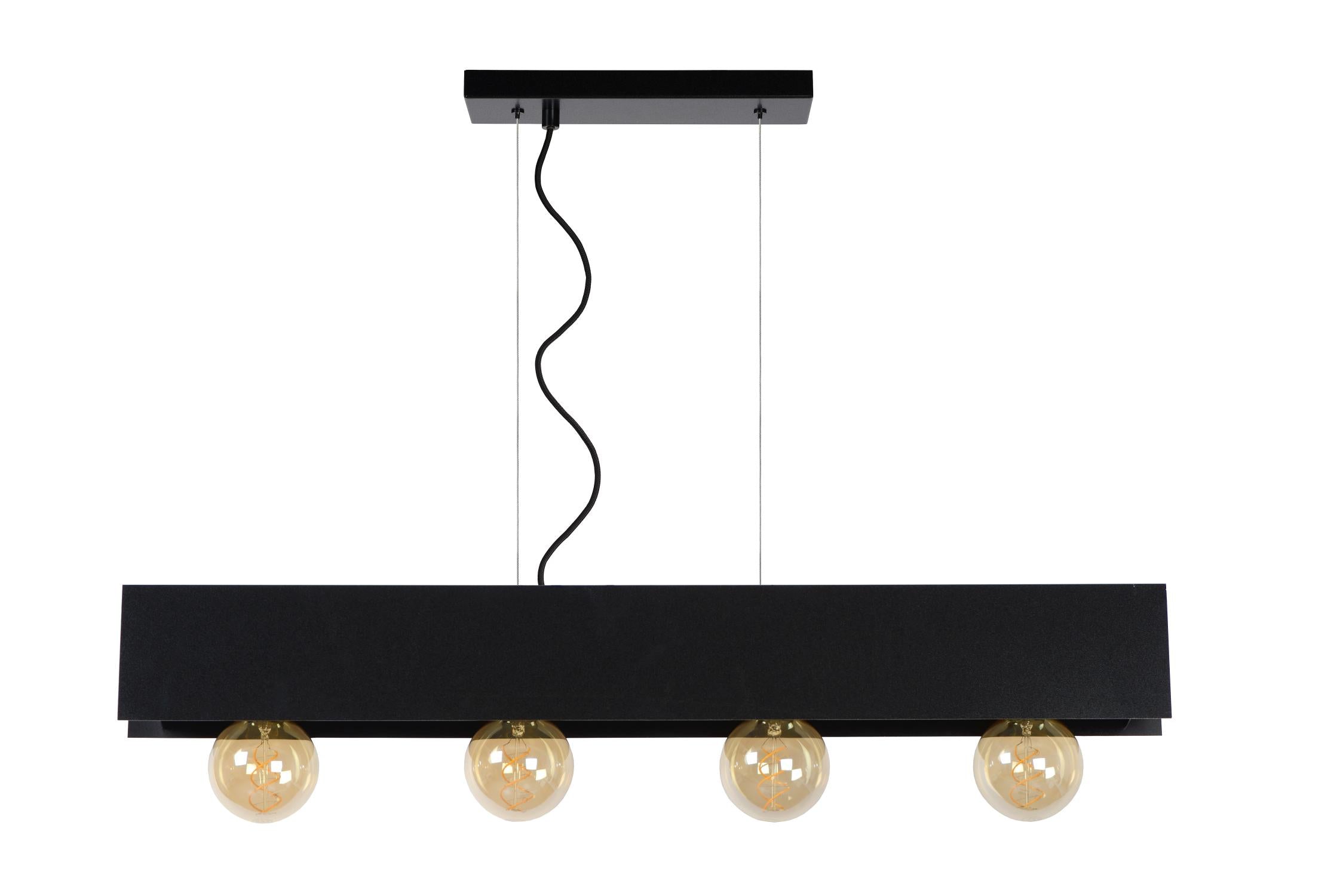 SURTUS - Pendant light - 4xE27 - Black
