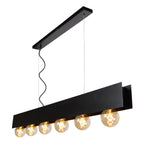 SURTUS - Hanglamp - 6xE27 - Zwart