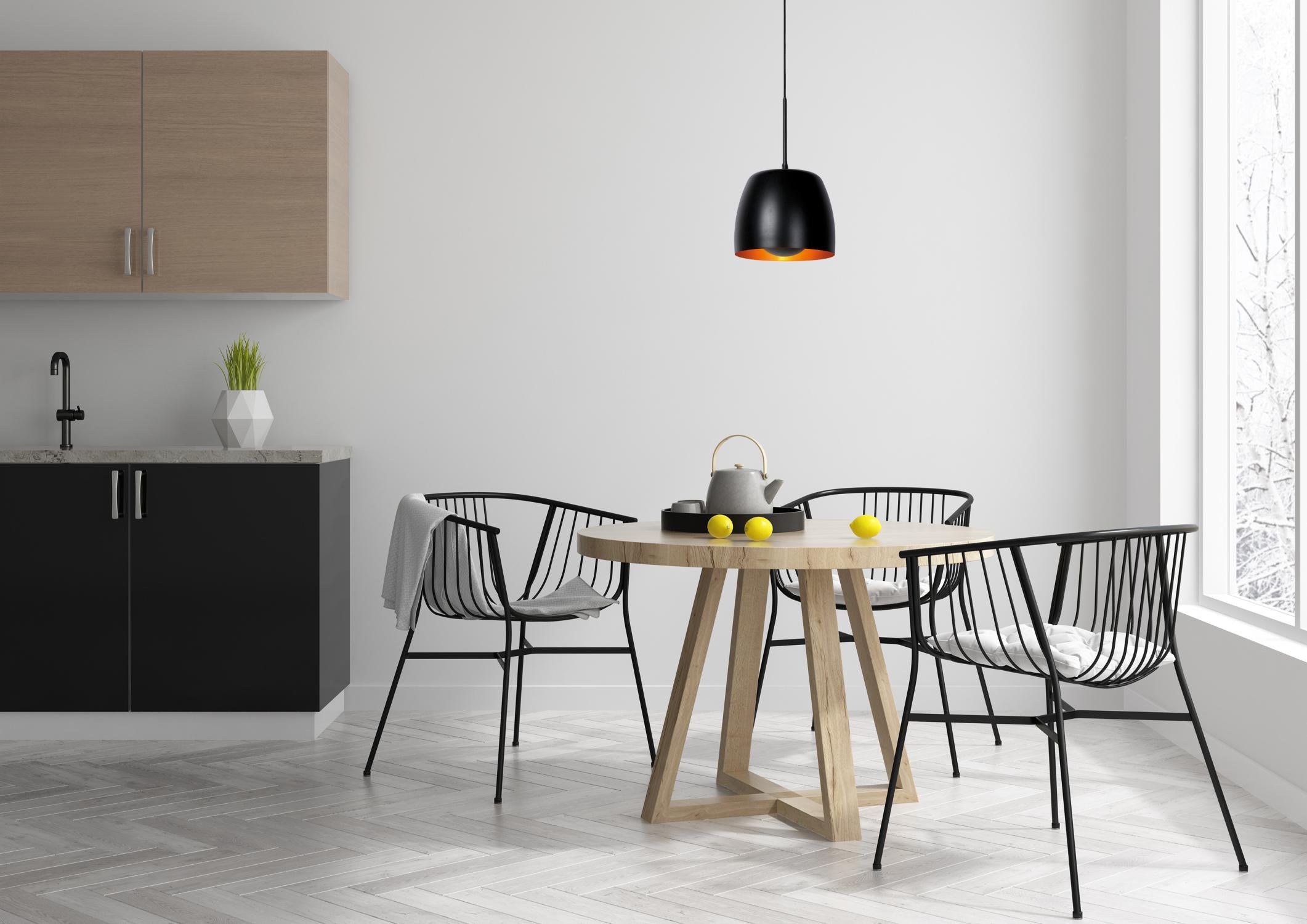 NOLAN - Suspension - Ø 24 cm - 1xE27 - Noir