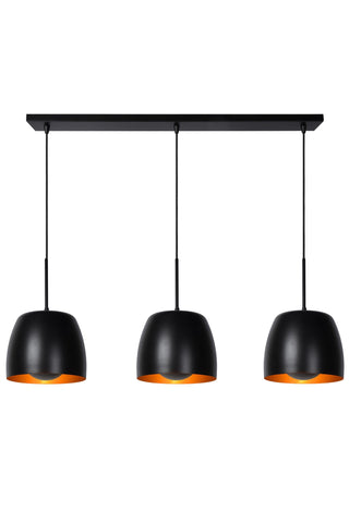 NOLAN - Hanglamp - 3xE27 - Zwart