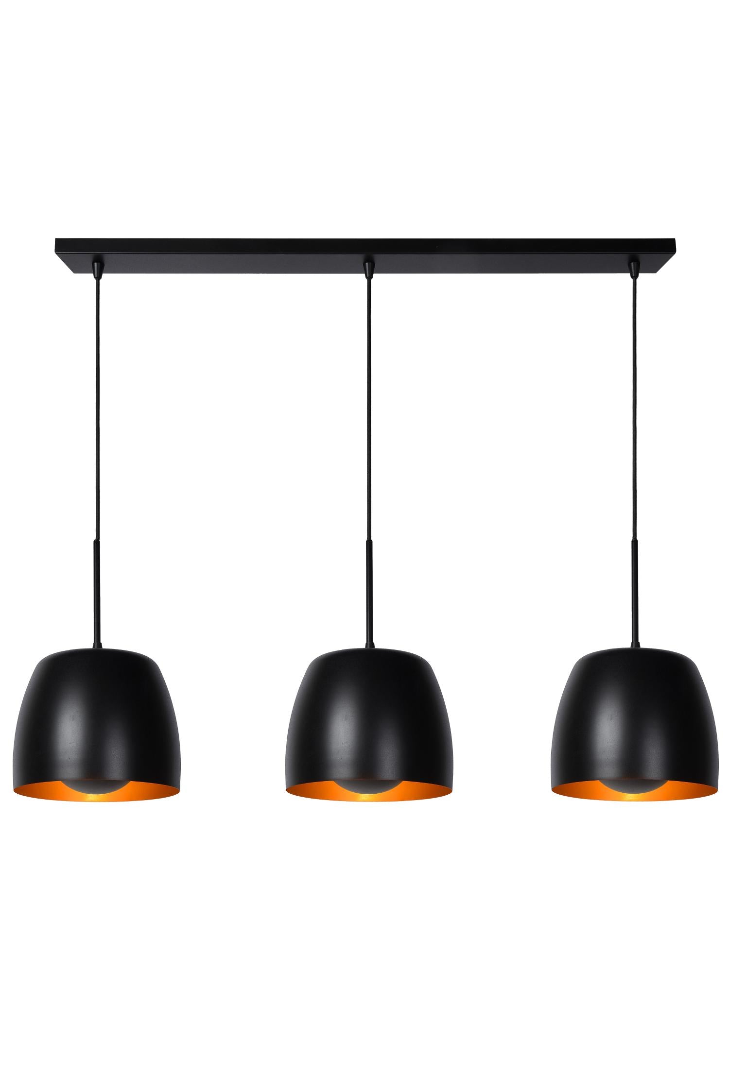 NOLAN - Hanglamp - 3xE27 - Zwart