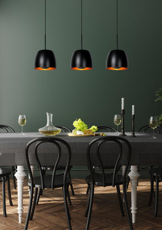 NOLAN - Hanglamp - 3xE27 - Zwart