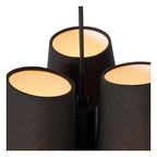 GREGORY - Hanglamp - Ø 34,3 cm - 3xE27 - Zwart