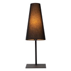 GREGORY - Tafellamp - 1xE27 - Zwart