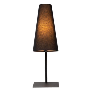 GREGORY - Tafellamp - 1xE27 - Zwart