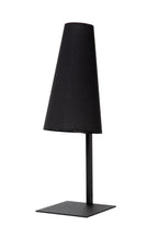 GREGORY - Tafellamp - 1xE27 - Zwart