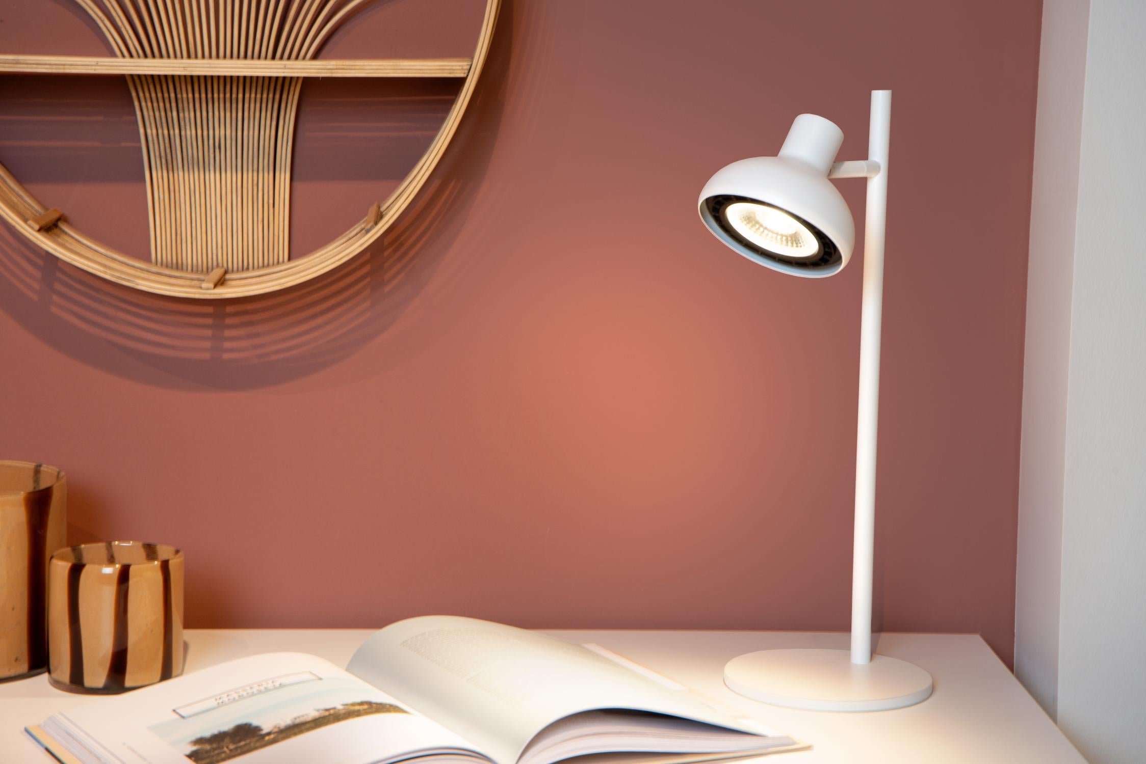 SENSAS - Lampe de bureau - Ø 18 cm - 1xGU10 (ES111) - Blanc