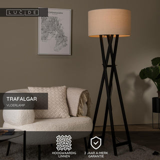 TRAFALGAR - Lampadaire - 1xE27 - Noir