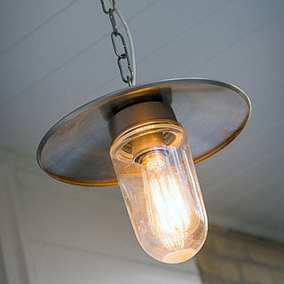 Plafondlamp buiten Elébase ON Chain, chroom