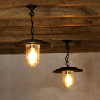 Plafondlamp buiten Elébase ON Chain, chroom