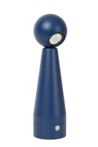 IPSOS - Oplaadbare Tafellamp - Accu/Batterij - LED Dimb. - 1x3W 2700K - Blauw
