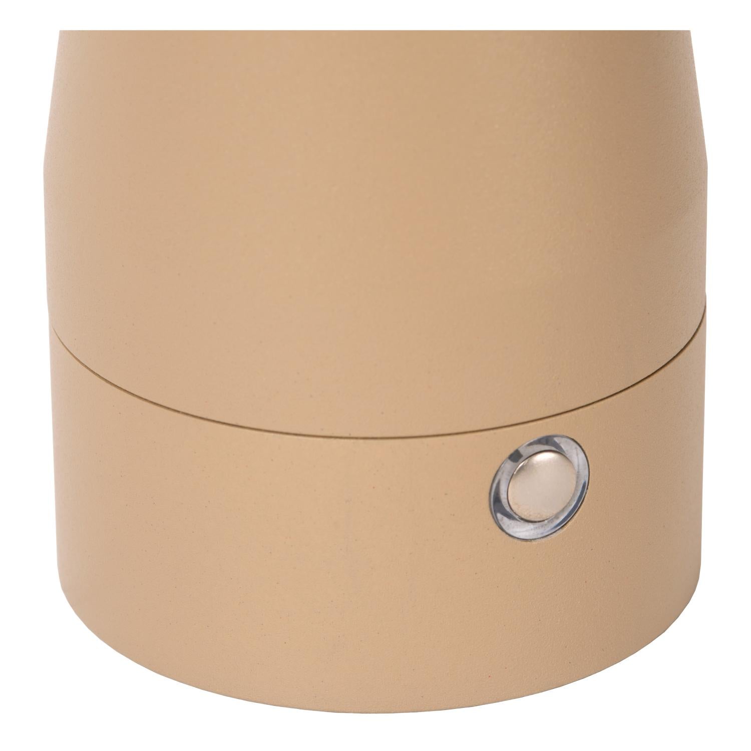IPSOS - Oplaadbare Tafellamp - Accu/Batterij - LED Dimb. - 1x3W 2700K - Taupe
