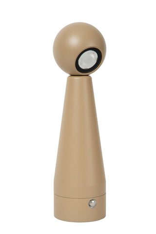 IPSOS - Lampe de table rechargeable - Batterie/Pile - LED Var. - 1x3W 2700K - Taupe