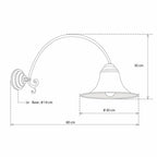 Wandlamp buiten Elegance Petite, brons