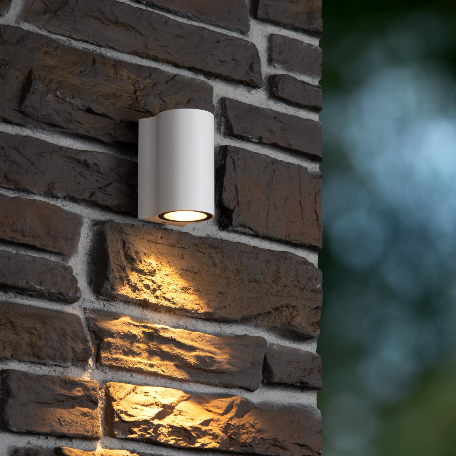 AKRA - Wandlamp Binnen/Buiten - LED - 1x6W 2700K - IP54 - Wit