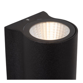 AKRA - Applique murale Intérieur/Extérieur - LED - 2x6,5W 2700K - IP54 - Noir