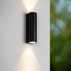AKRA - Applique murale Intérieur/Extérieur - LED - 2x6,5W 2700K - IP54 - Noir